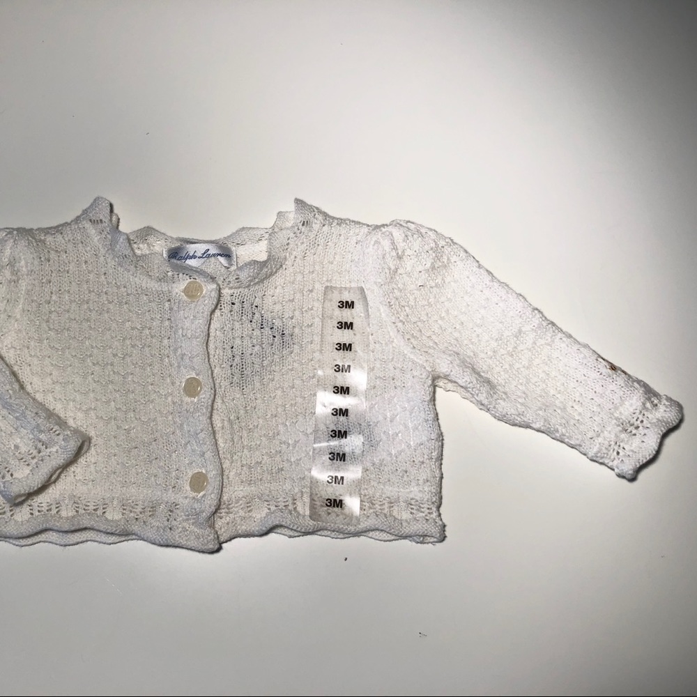 NWT Ralph Lauren Off-White Knit Cardigan